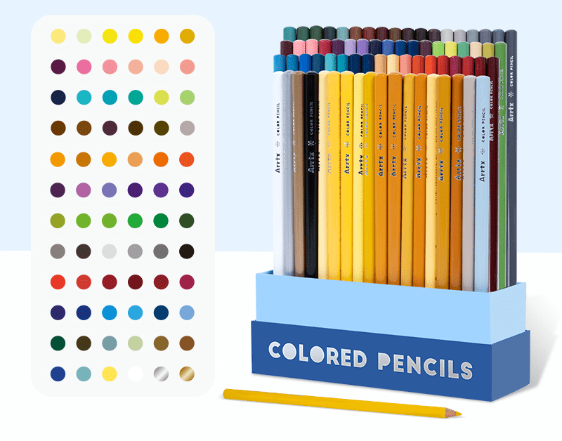 Art Supplies Drawing Sketch Colored Soft Core Color Pencil | office |
Product information:
Packaging type: boxed
Color classification: 72 colors for art stude